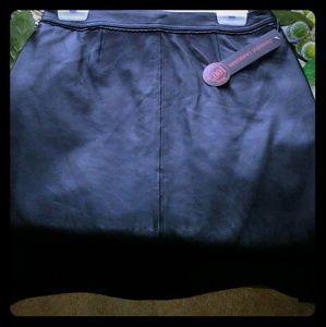 1 Lambskin Leather Pencil Skirt (Vintage)